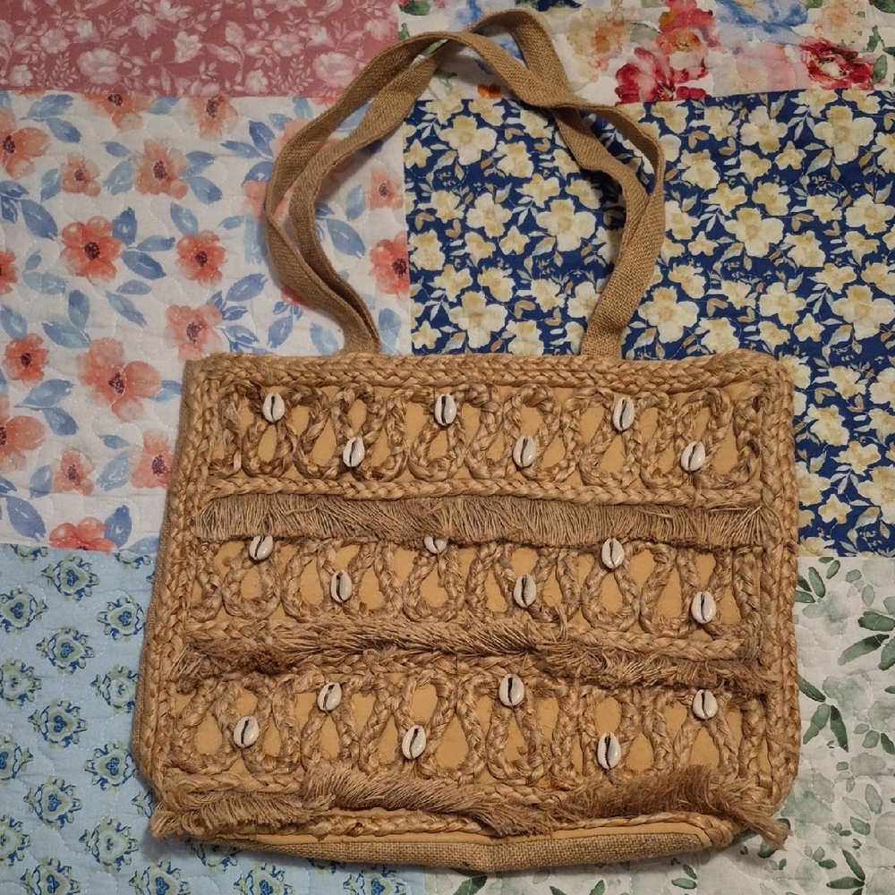 Woven Beaded Bag